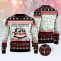 FUNSTUFFPRINT Scout Knows What Counts Ugly Christmas Sweater, Christmas Sweater, Ugly Sweater, Funny Xmas Sweaters Ugly Sweater