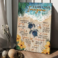 Sea Turtle Sandy Beach Ocean View I Can Only Imagine Canvas Wall Art - Christian Wall Posters - Religious Wall Decor
