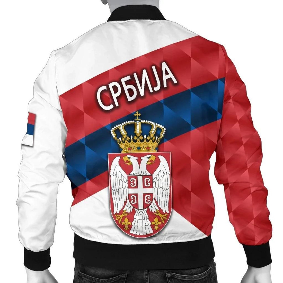 FUNSTUFFPRINT Serbia Men Bomber Jacketporty Style 3D Bomber Jacket