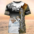 FUNSTUFFPRINT Rabbit Hunting - Personalized Name 3D T-Shirt