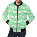 FUNSTUFFPRINT Sheep Goat Print Pattern Mens 3D Bomber Jacket