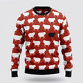 FUNSTUFFPRINT Sheep Black And White Ugly Christmas Sweater – Sweater Gifts For Pet Lover Ugly  Sweater