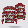 FUNSTUFFPRINT Sheep Christmas Knitted Sweater, Gifts For Farmers, Rural Lovers Ugly  Sweater