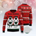 FUNSTUFFPRINT Sheep Lalala Ugly Christmas Sweater, Christmas Sweater, Ugly Sweater, Funny Xmas Sweaters Ugly Sweater