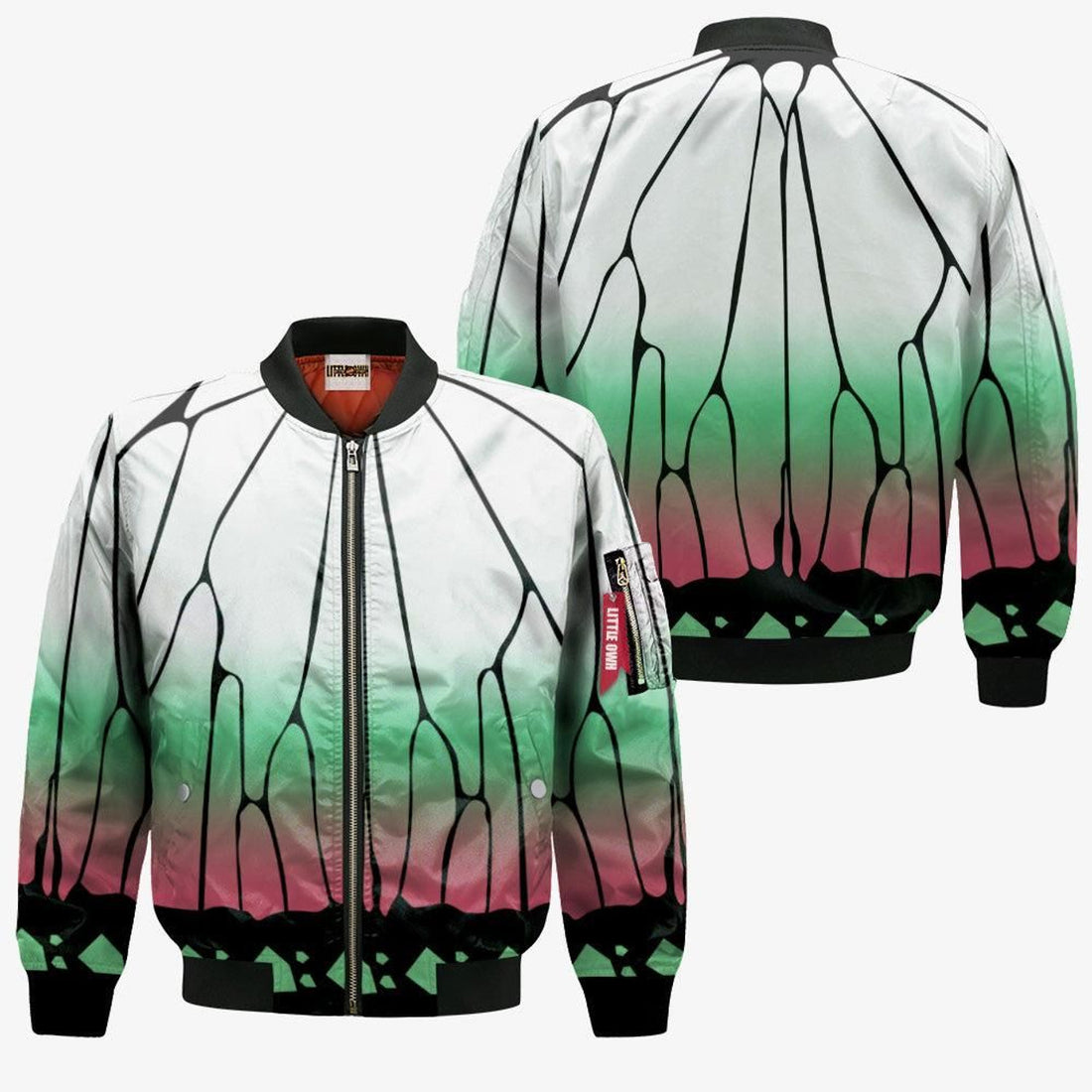 FUNSTUFFPRINT Shinobu Kocho bomber Jacket KNY Cosplay 3D Bomber Jacket