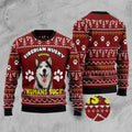FUNSTUFFPRINT Siberian Husky Because Humans Suck Ugly Christmas Sweater, Dog Ugly Christmas Sweater, Ugly Dog Sweaters Ugly  Sweater