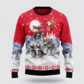 FUNSTUFFPRINT Siberian Husky Santa Claus Ugly Christmas Sweater – Christmas Gifts For Frends Ugly  Sweater