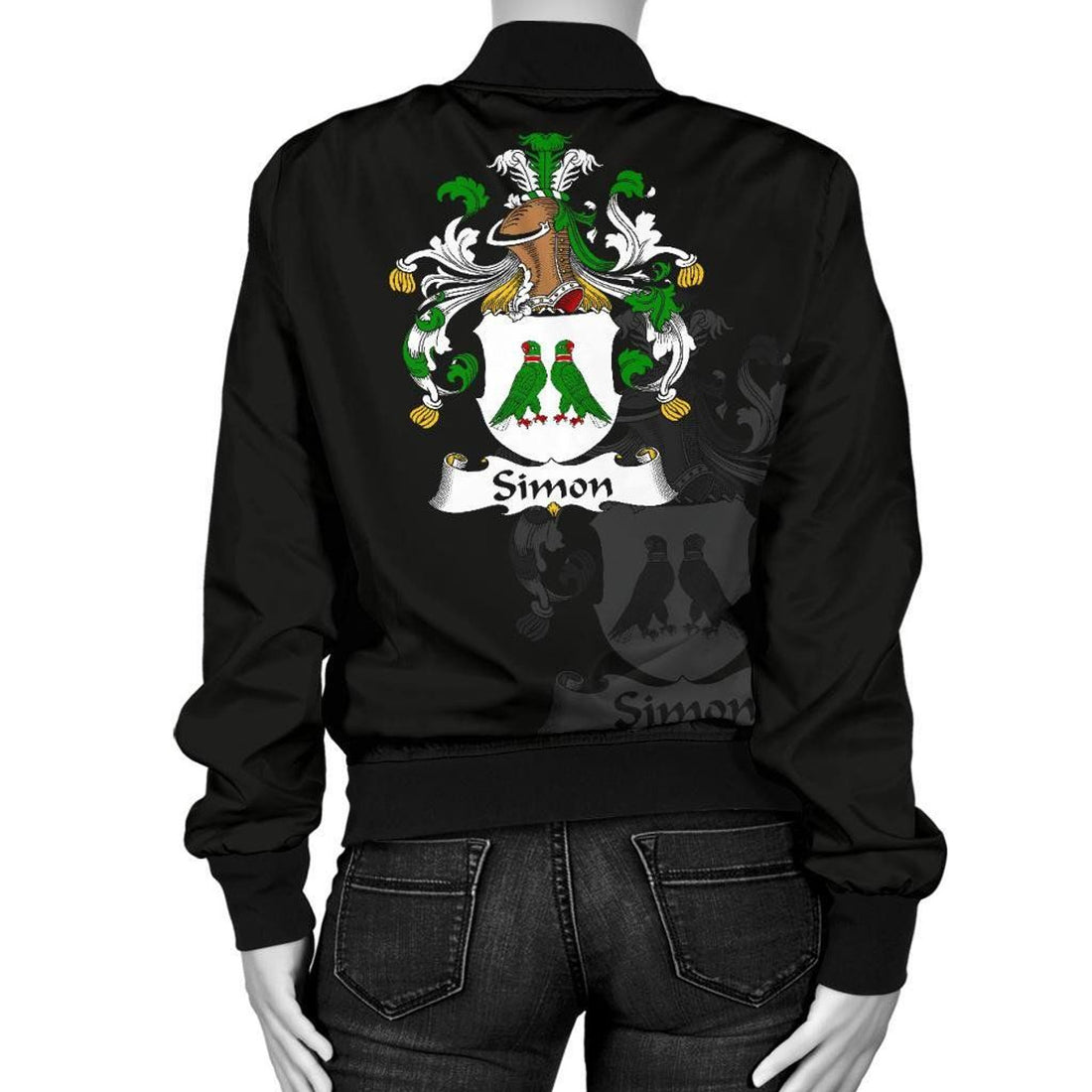 FUNSTUFFPRINT Simon Germany Men's Bomber Jacket - German Family Crest 3D Bomber Jacket