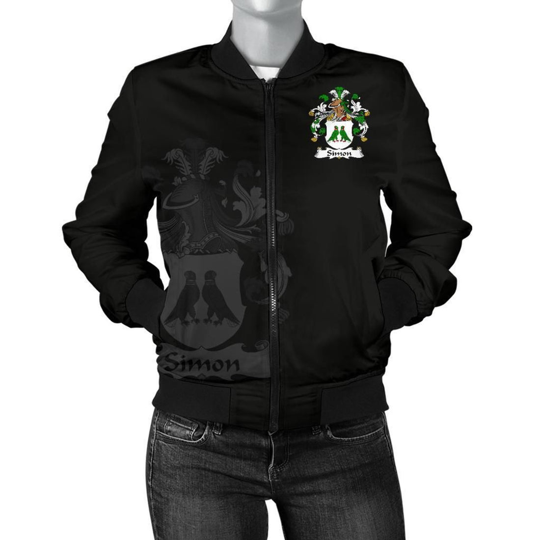 FUNSTUFFPRINT Simon Germany Men's Bomber Jacket - German Family Crest 3D Bomber Jacket