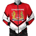 FUNSTUFFPRINT Singapore Coat Of Arms Men Bomber Jacket Lucian Style 3D Bomber Jacket