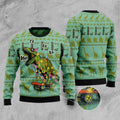 FUNSTUFFPRINT Skateboard Dinosaur Ugly Christmas Sweater, Christmas Sweater, Ugly Sweater, Funny Xmas Sweaters Ugly Sweater