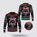 FUNSTUFFPRINT Skull Ugly Christmas Sweater All Over Print Sweatshirt I Do What I Want – Christmas Gifts For Frends Ugly  Sweater