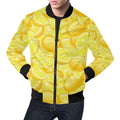 FUNSTUFFPRINT Slice Lemon Pattern Print Mens 3D Bomber Jacket