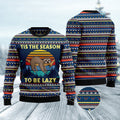 FUNSTUFFPRINT Sloth Tis The Season Ugly Christmas Sweater, Christmas Sweater, Ugly Sweater, Funny Xmas Sweaters Ugly Sweater
