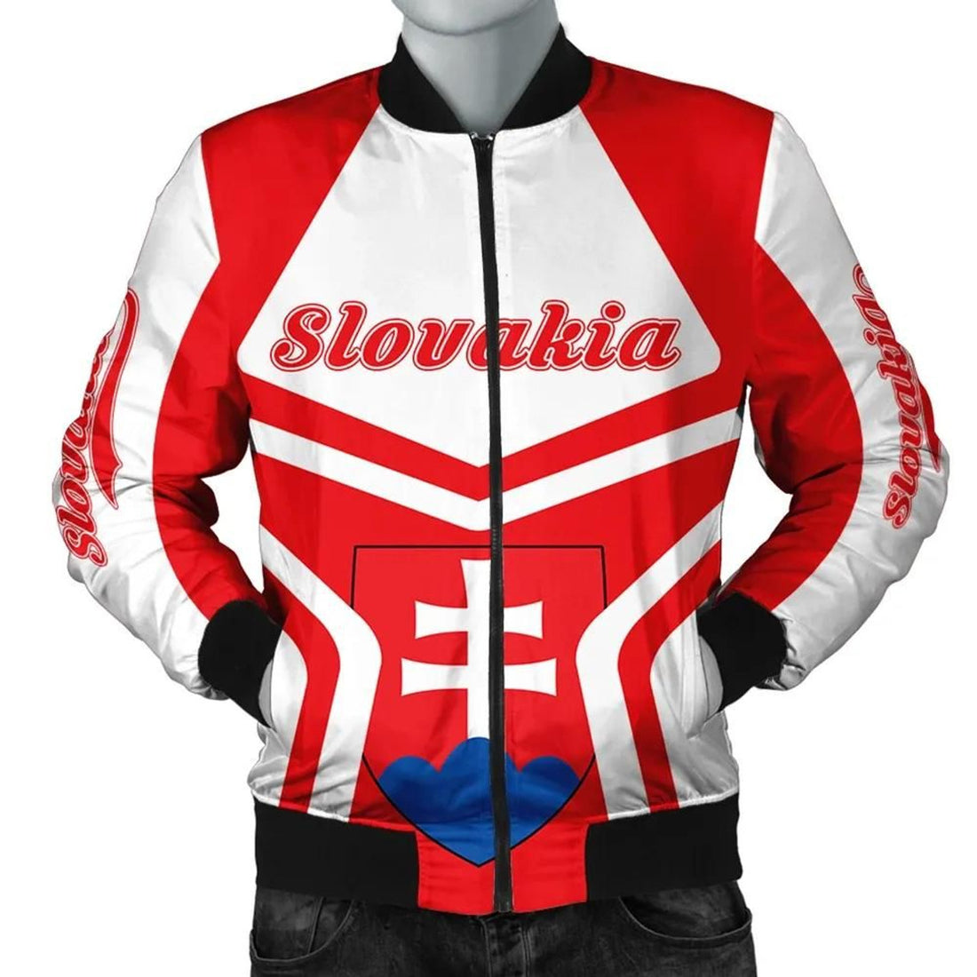 FUNSTUFFPRINT Slovakia Coat Of Arms Men Bomber Jacket My Style 3D Bomber Jacket