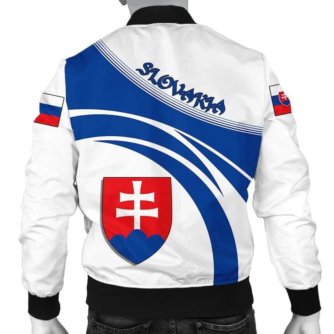 FUNSTUFFPRINT Slovakia Coat Of Arms Men Bomber Jacketticket W 3D Bomber Jacket