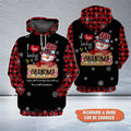 FUNSTUFFPRINT 3D Snowman Nana Mom Christmas All Over 3D Hoodie and Zip Hoodie