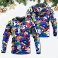 FUNSTUFFPRINT 3D Socks Christmas Tree Merry Xmas Seasons Of Joy All Over 3D Hoodie and Zip Hoodie