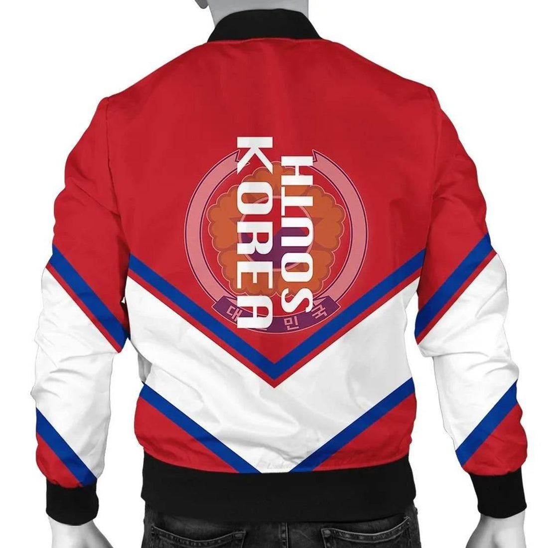 FUNSTUFFPRINT South Korea Coat Of Arms Men Bomber Jacket Lucian Style 3D Bomber Jacket