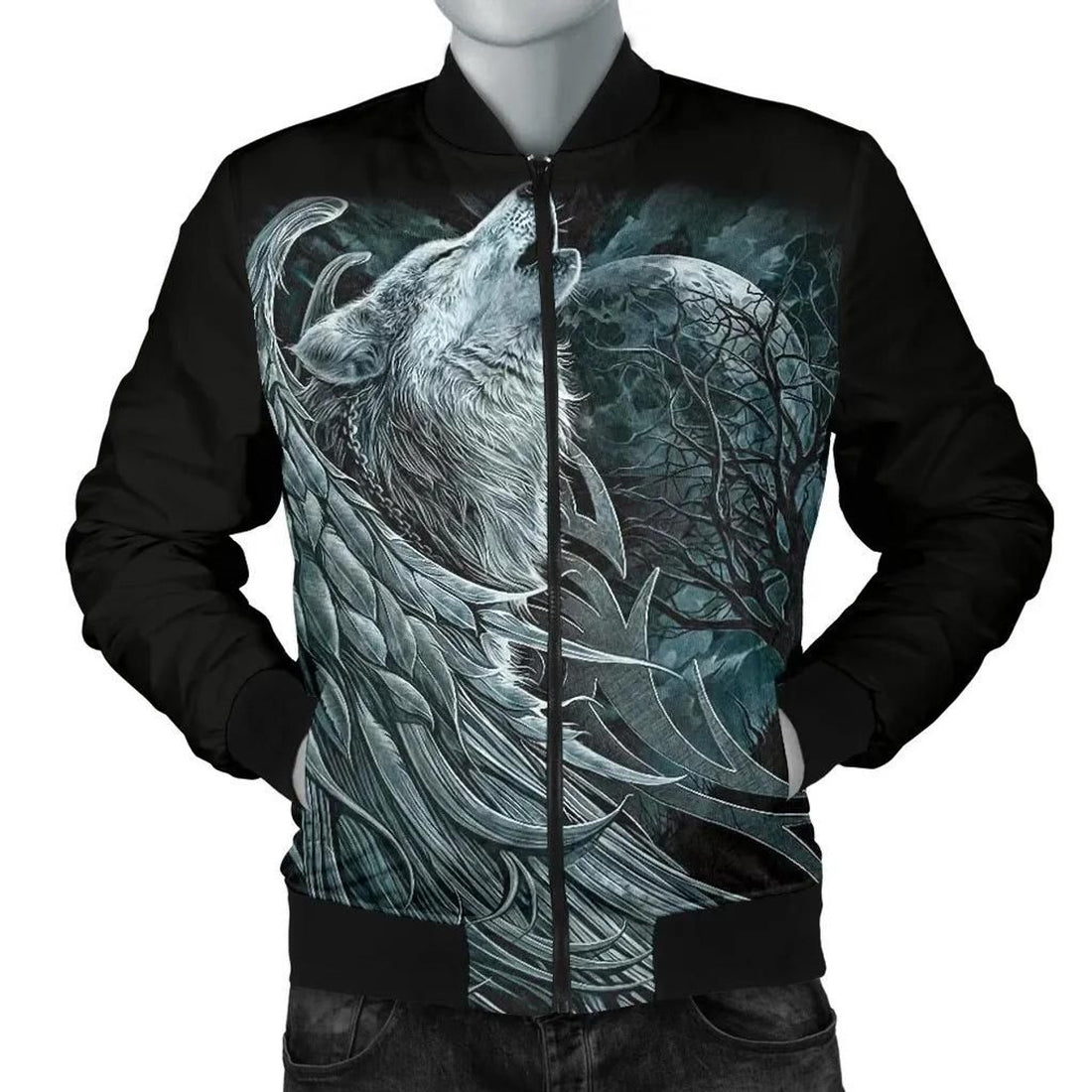 FUNSTUFFPRINT Spiral Spirit Men's 3D Bomber Jacket