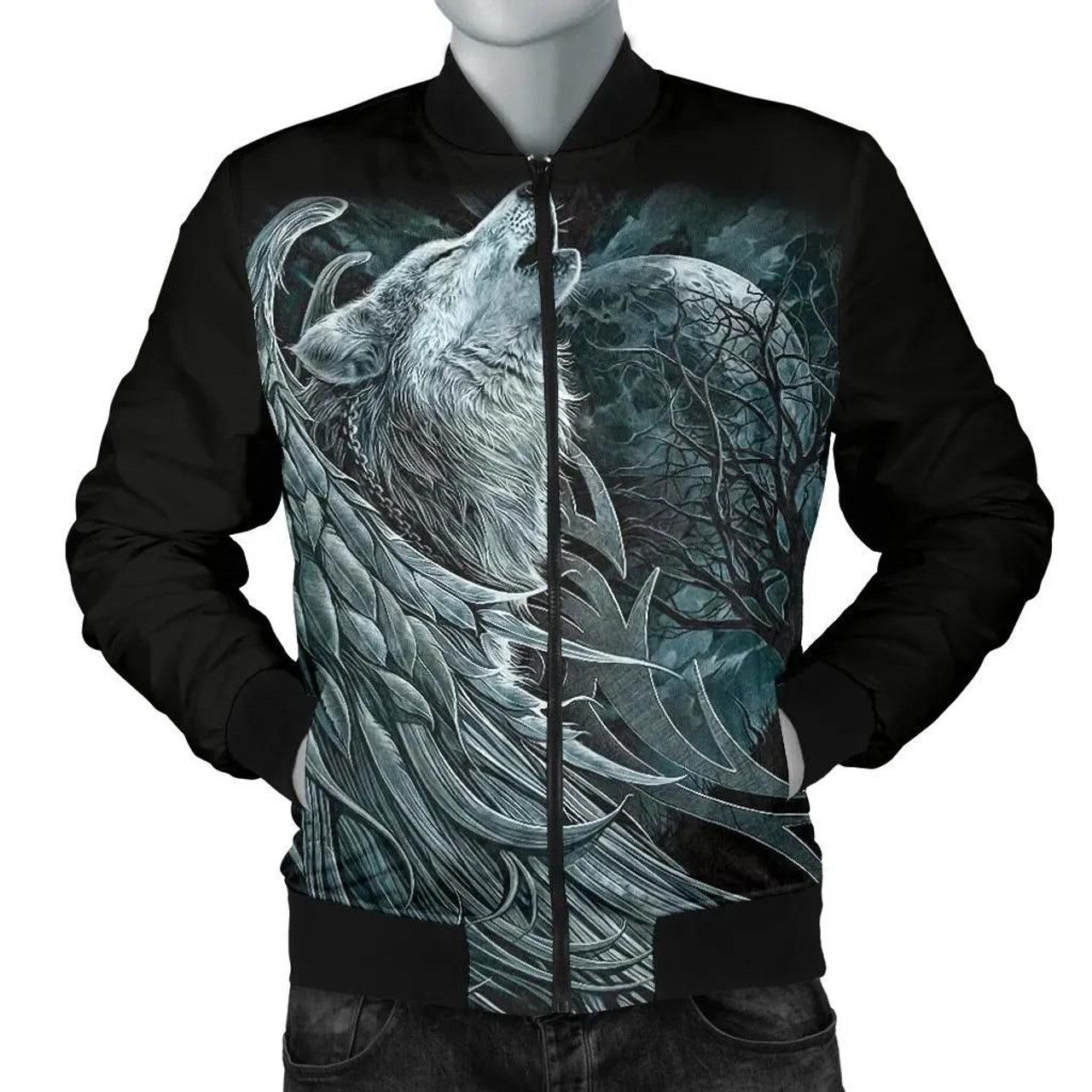 FUNSTUFFPRINT Spiral Spirit Men's 3D Bomber Jacket