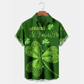 St. Patrick's Day Shamrock Short Sleeve Hawaiian Shirts, Hawaiian shirt for Men and women