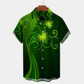 St. Patrick's Day Shamrock Gradient Hawaiian Shirt, Hawaiian shirt for men and women
