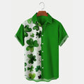 Men's St. Patrick's Day Short Sleeve Shirt Hawaiian shirt for Men and women