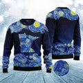 FUNSTUFFPRINT Starry Minnesota Ugly Christmas Sweater, Christmas Sweater, Ugly Sweater, Funny Xmas Sweaters Ugly Sweater