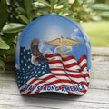 FUNSTUFFPRINT Stay Strong America Eagle And Nurse Sign Baseball Cap