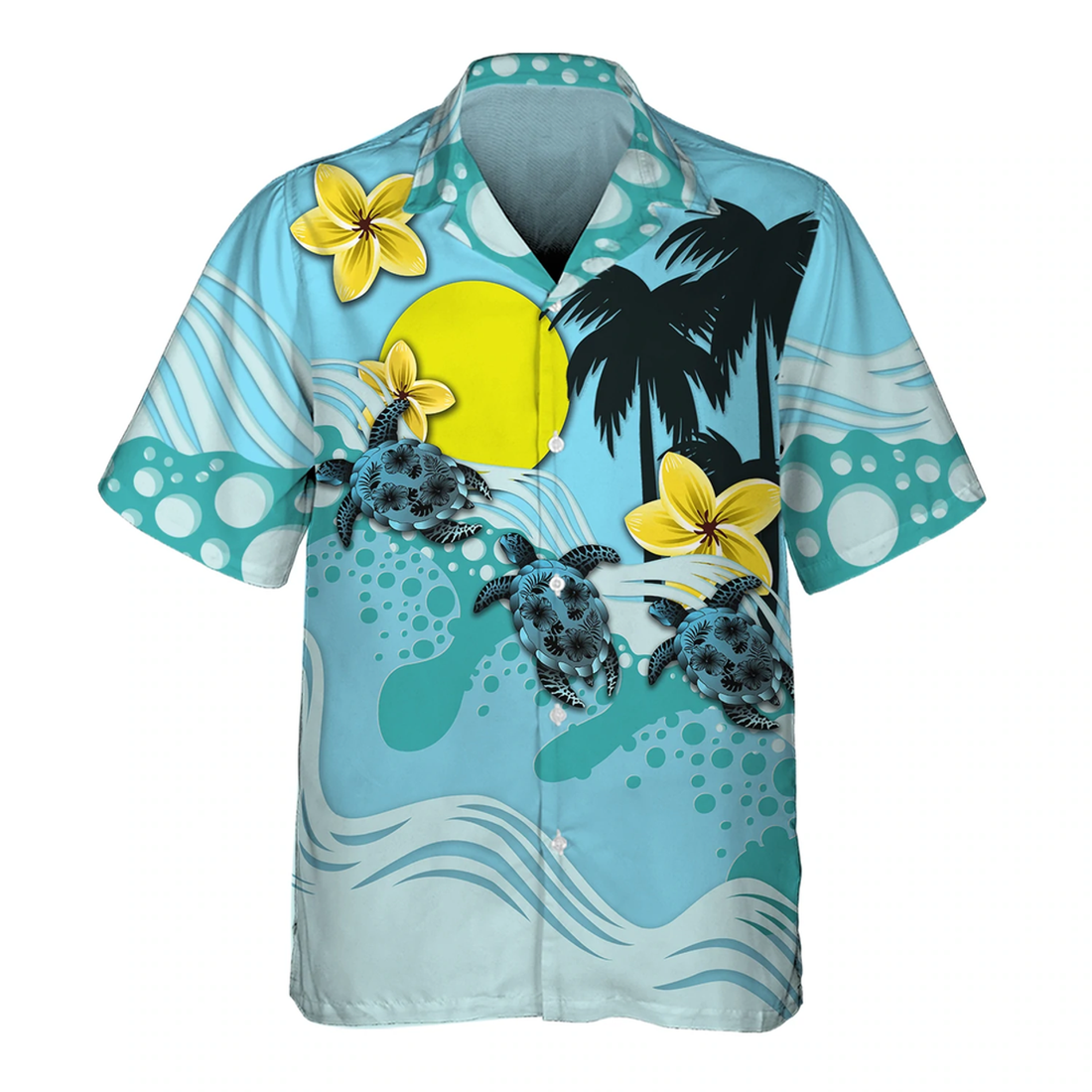 Sun And Turtle 3D Hawaiian shirt, Turtle hawaiian shirt for men and women