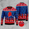 FUNSTUFFPRINT Sweet Home Alaska Ugly Christmas Sweater, Christmas Sweater, Ugly Sweater, Funny Xmas Sweaters Ugly Sweater