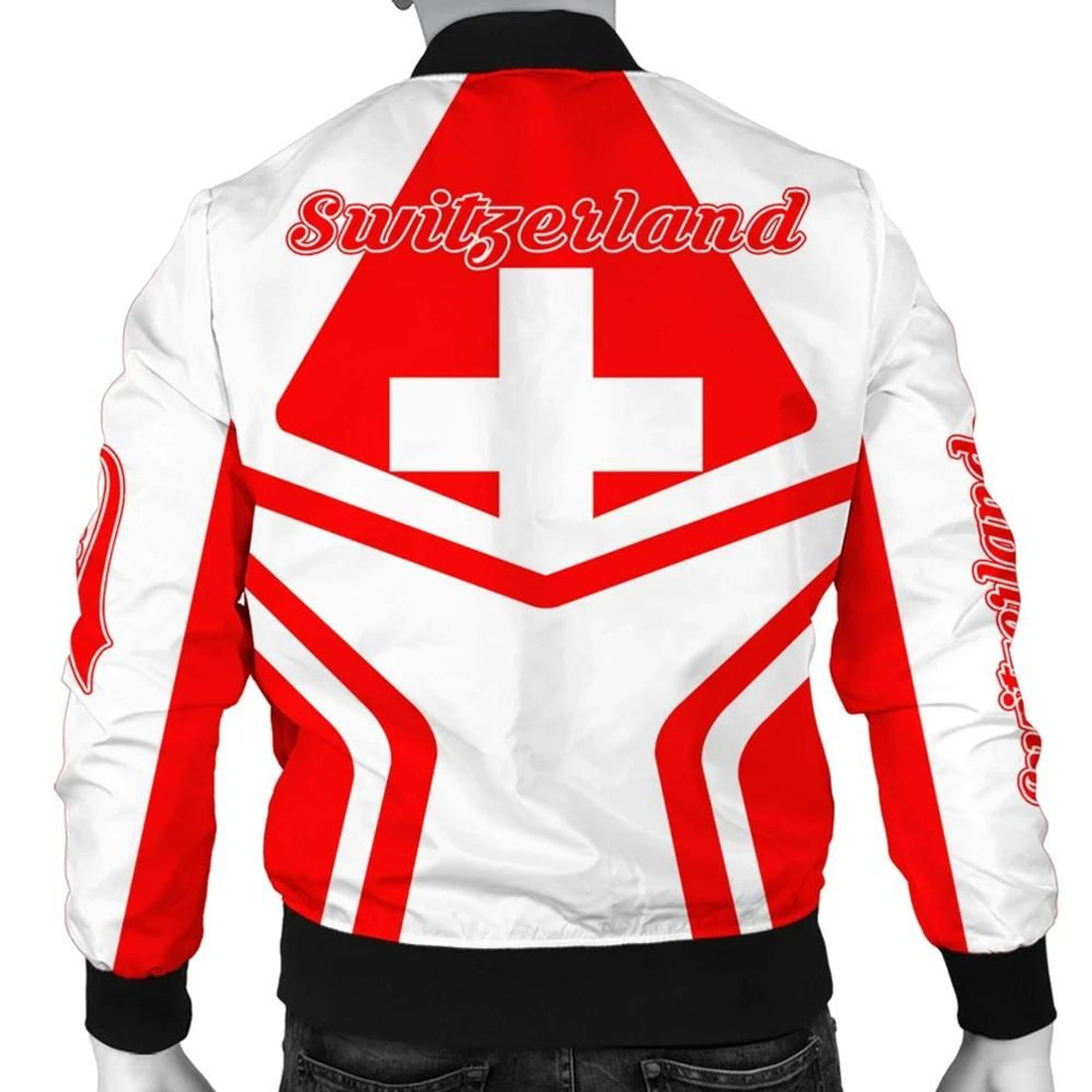 FUNSTUFFPRINT Switzerland Coat Of Arms Men Bomber Jacket My Style 3D Bomber Jacket