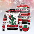 FUNSTUFFPRINT T-Rex Hates Christmas Ugly Christmas Sweater, Christmas Sweater, Ugly Sweater, Funny Xmas Sweaters Ugly Sweater