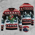 FUNSTUFFPRINT T-Rex Santa Claus Ugly Christmas Sweater, Christmas Sweater, Ugly Sweater, Funny Xmas Sweaters Ugly Sweater