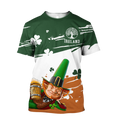 FUNSTUFFPRINT Ireland Tree Of Life Shamrock 3D Shirt, St Patrick's Day Shirt, Irish Shirt, Lucky Shirt, Drinking Shirts, Let's Day Drink 3D T-shirt