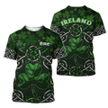 FUNSTUFFPRINT Dilypod Irish Saint Patrick's Day Shamrock Celtic Cross Hoodie T-Shirt T-Shirt Pi 3D T-shirt