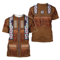 FUNSTUFFPRINT 3D Brown Cowboy Shirt No Cosplay T-Shirt For Cowboy Man Woman 3D T-shirt