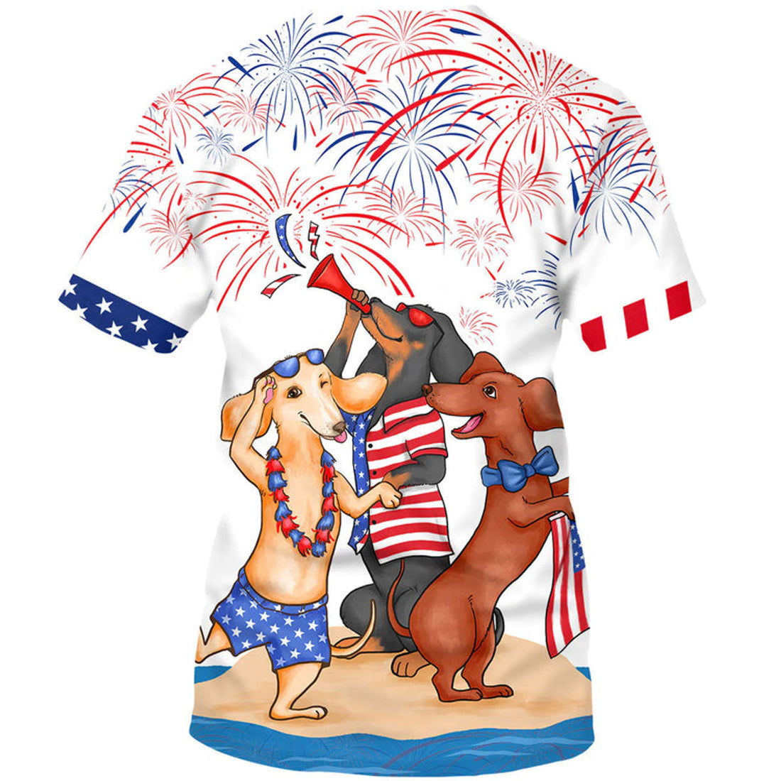 Dachshund Shirts For Men Women, Independence Day Funny Dog On T-Shirt