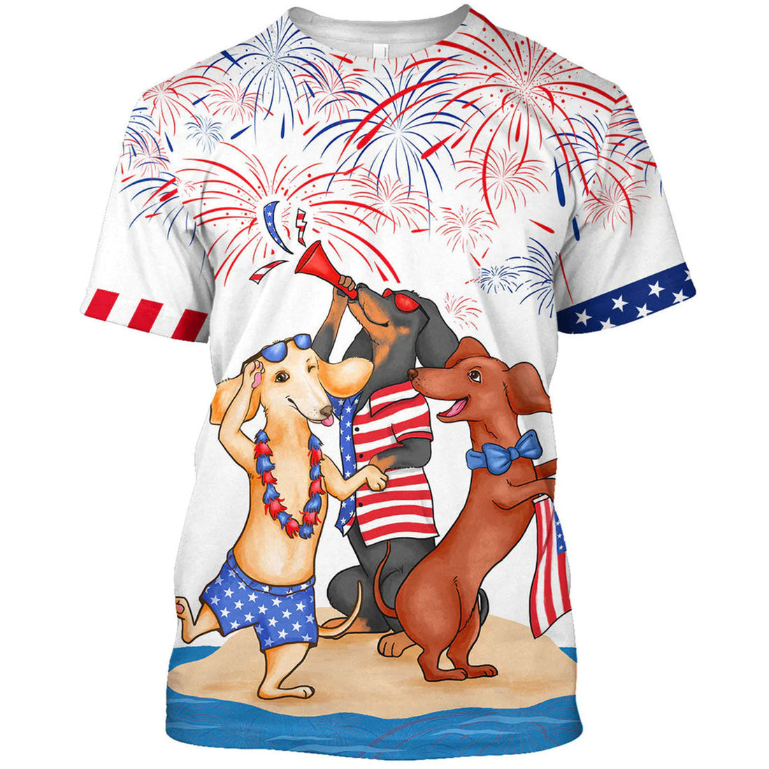 Dachshund Shirts For Men Women, Independence Day Funny Dog On T-Shirt