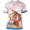 Dachshund Shirts For Men Women, Independence Day Funny Dog On T-Shirt