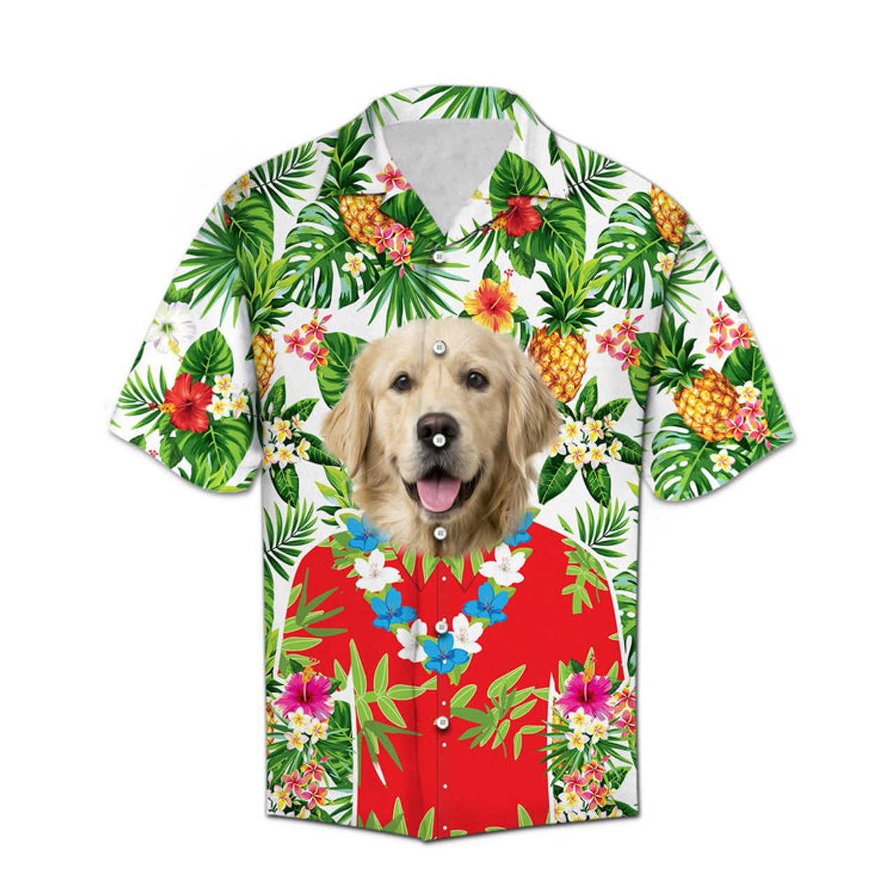 Custom Dog Face Tropical Hawaiian Shirt Cool For Dog Lovers