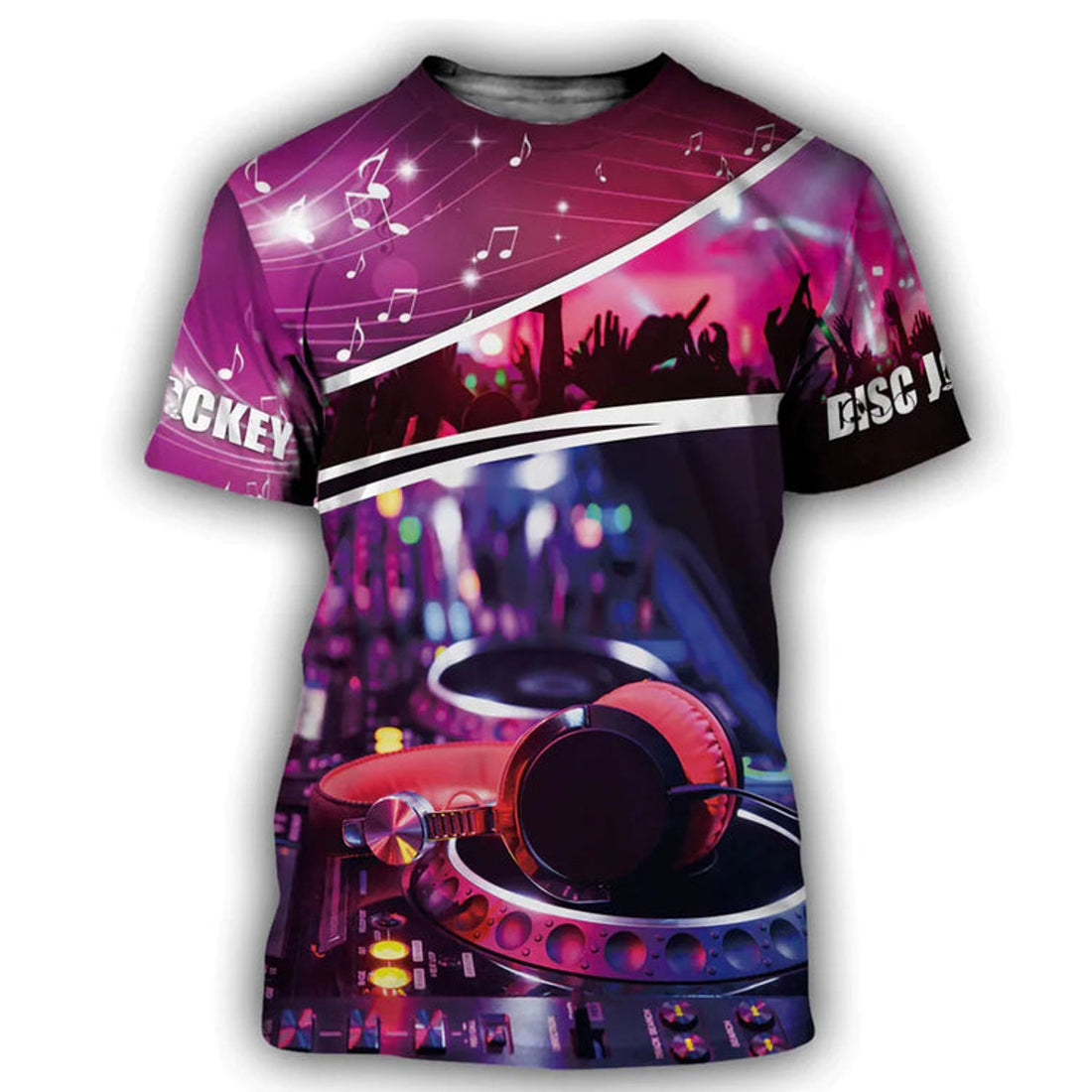 Custom Print Colorful DJ Shirt And Hoodie, Disc Jockey Gift, Best Gift For DJ Boyfriend