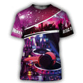 Custom Print Colorful DJ Shirt And Hoodie, Disc Jockey Gift, Best Gift For DJ Boyfriend