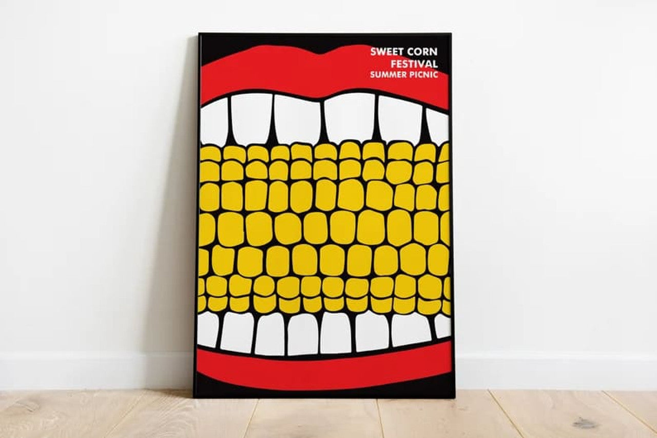 Sweet Corn Festival Summer Picnic Poster and Canvas