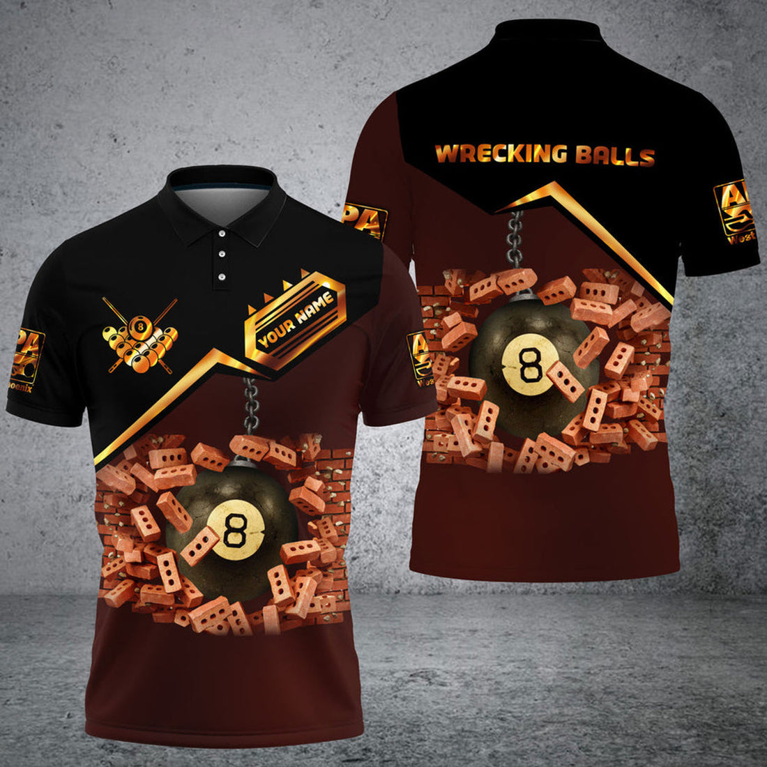 Custom Billiard Player The Apa West Phoenix Personalized Name Unisex Shirt