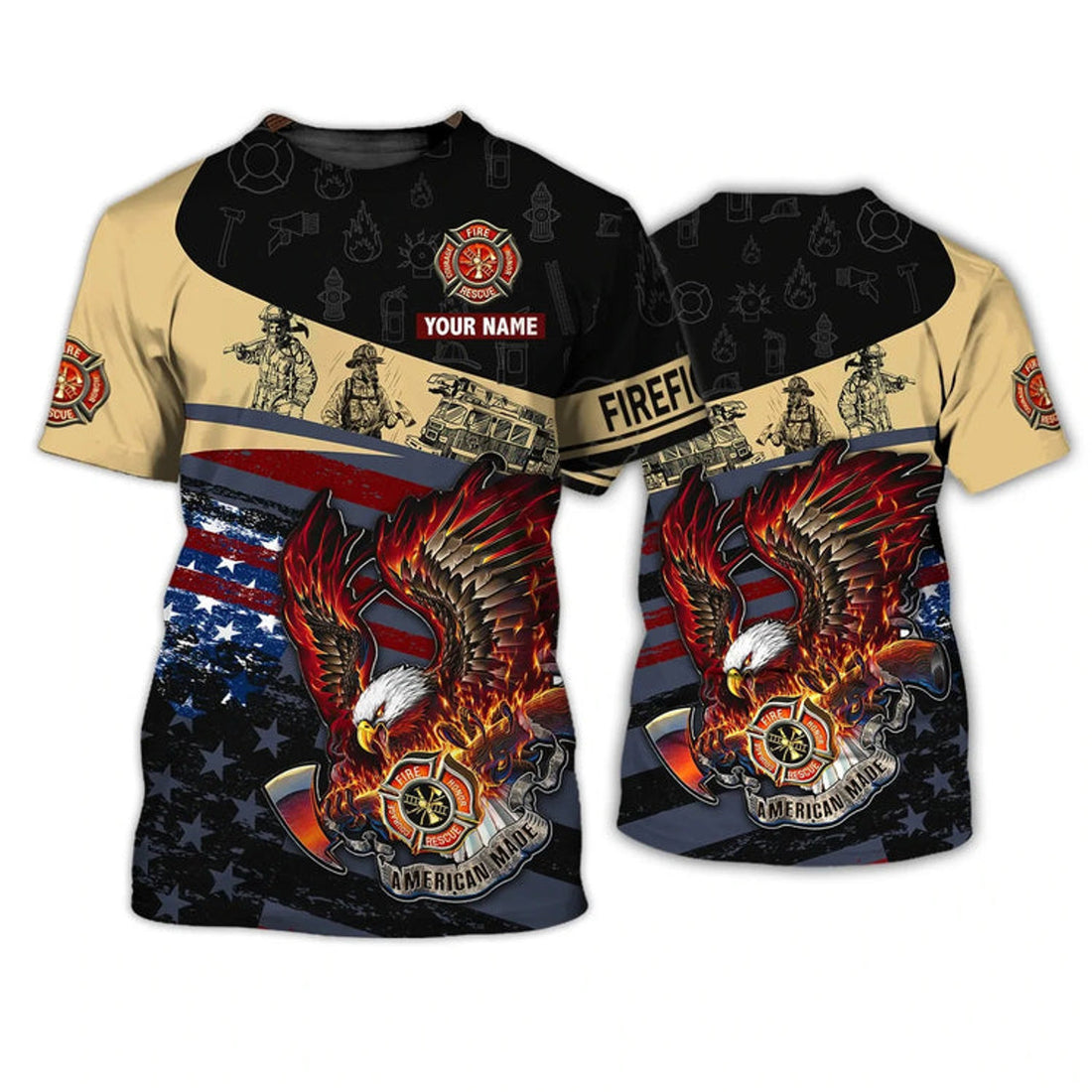 Custom For Firefighter Man, Firefighter Job Shirt, I Am Proud To Be A Firefighter