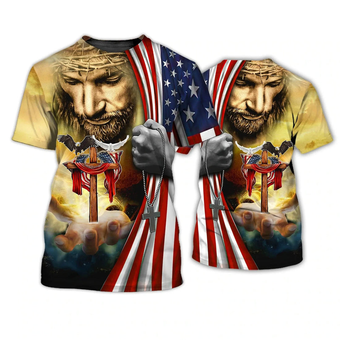 One Nation Under God, 3D Full Print T-Shirt, Independence Days