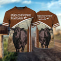 FUNSTUFFPRINT 3D All Over Print Cow T-Shirt, Dunny Cow 3D Shirts, Gift For Farmer 3D T-shirt