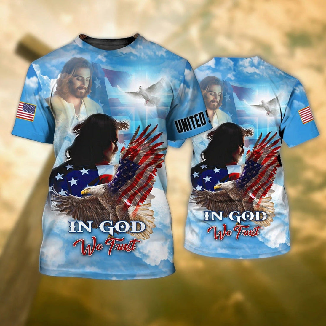 FUNSTUFFPRINT Eagle American - Independence Day Is Coming- 3D Full Print Hoodie, 4Th Of July Pride American Shirts 3D T-shirt